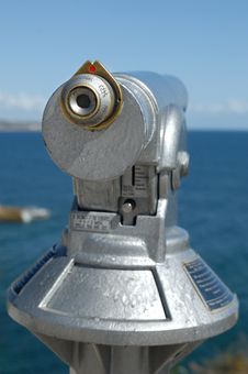 Binocular At The Coast Stock Photos Binocular At The Coast Stock Photos