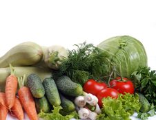 Set Of Different Vegetables Royalty Free Stock Photo