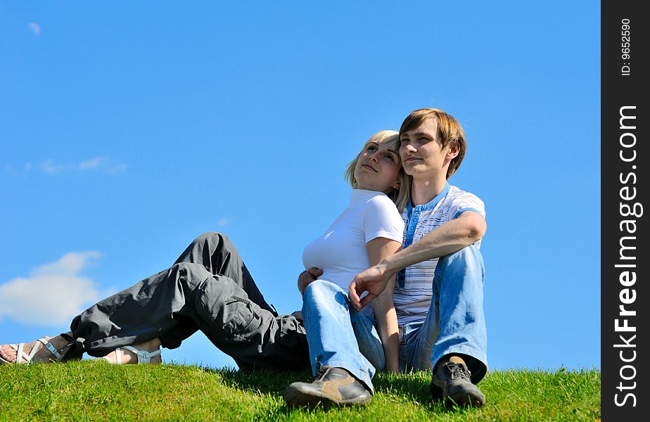 Young couple in the park