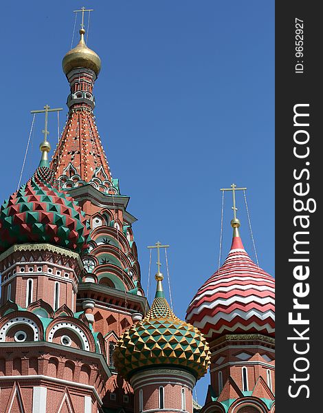 Saint Basil cathedral at Red Square in Moscow, Russia. Saint Basil cathedral at Red Square in Moscow, Russia