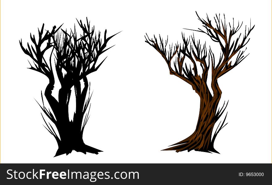 Tree-- Illustrator -material