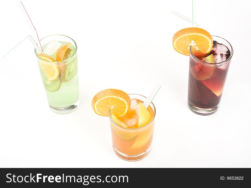 Cocktail Party Set Isolated On A White Background