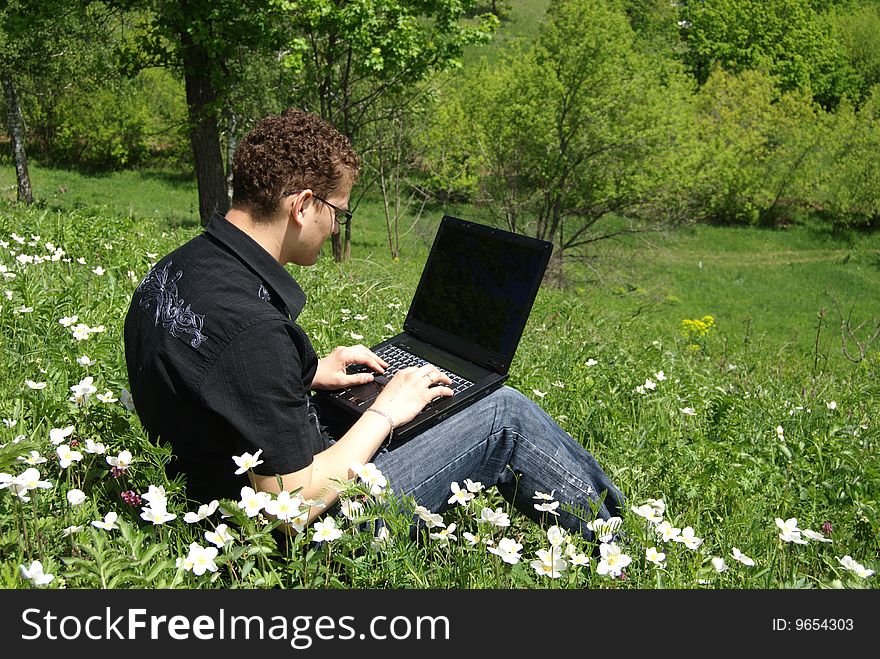 Fellow with a notebook