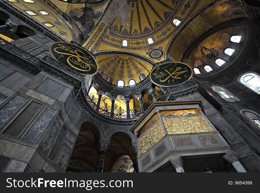 Hagia Sophia cathedral in Istanbul