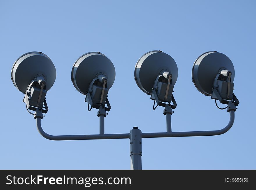 Illumination equipment to display Lift Bridge at night. Illumination equipment to display Lift Bridge at night.