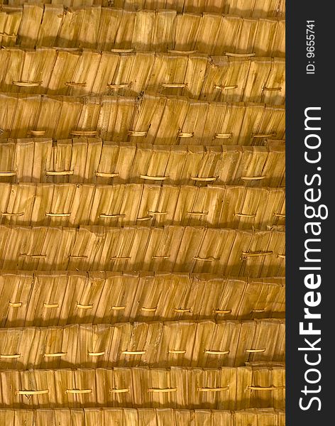 Background of rustic interlaced straw