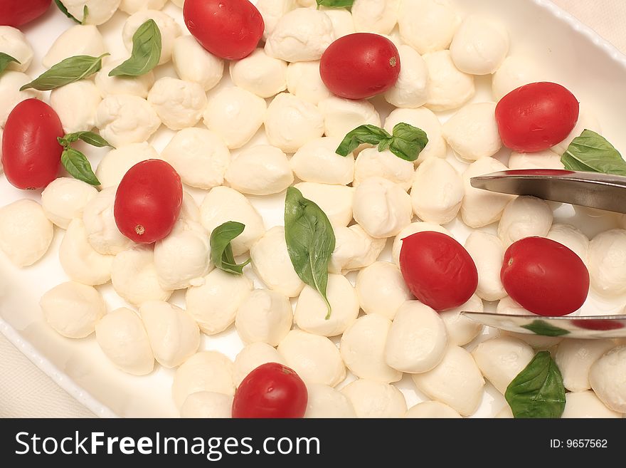 A typical italian lunch buffet