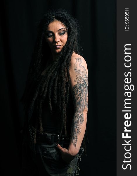 Beautiful Woman With Dreadlocks