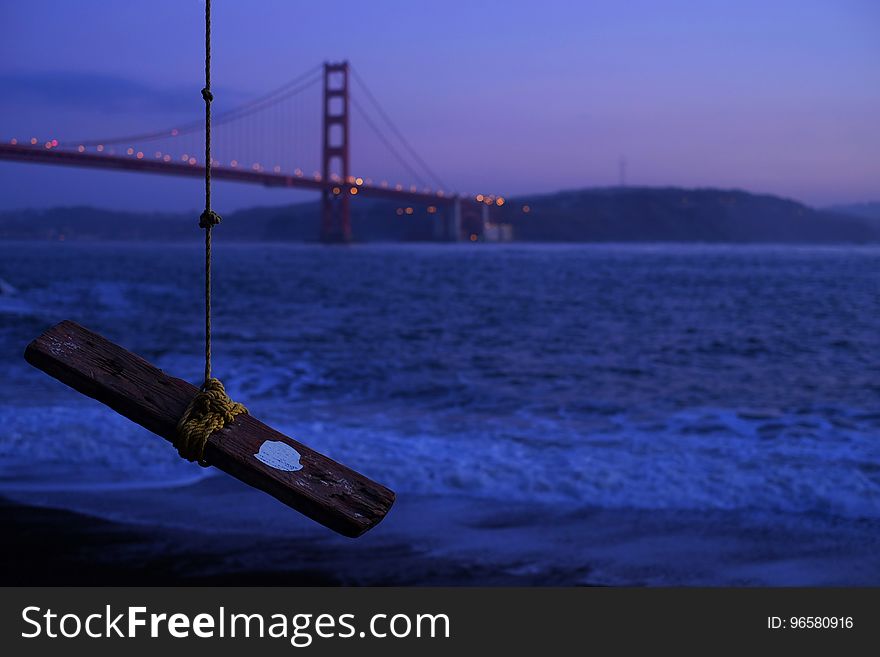 San Francisco Bridge on Sea Water