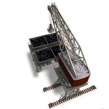 Industry Crane Royalty Free Stock Photo Industry Crane Royalty Free Stock Photo