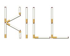 Smoking Kills 3d Cigarettes Royalty Free Stock Photos