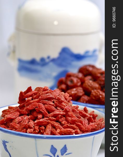 Traditional Chinese Herbs Red Jujube and Herbs Seed. Traditional Chinese Herbs Red Jujube and Herbs Seed