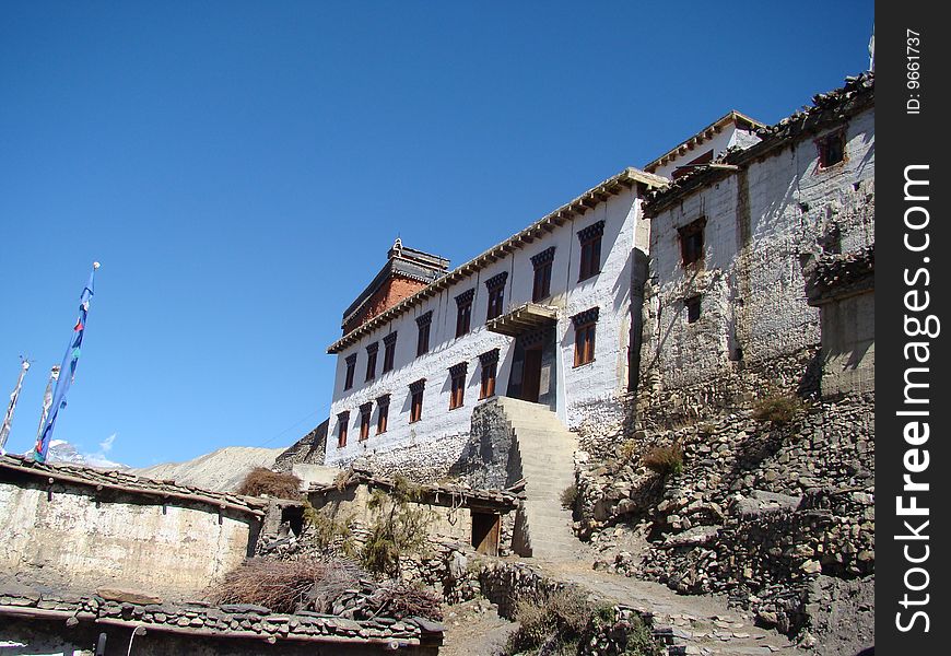 Monastery in muktinat region of nepal