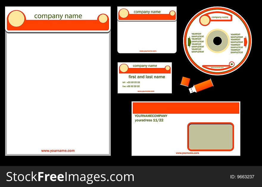 Vector Illustration: corporate identity / bisiness