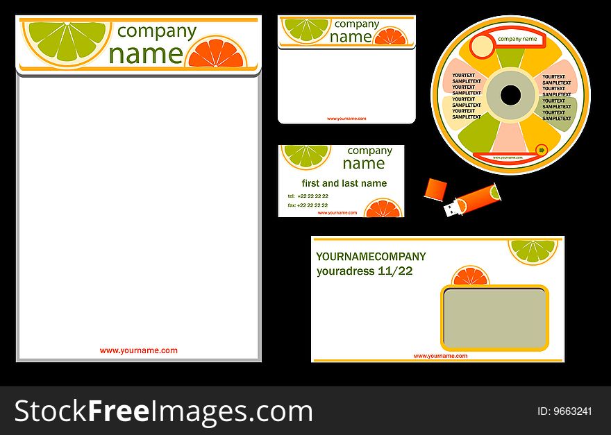 Vector Illustration: corporate identity / bisiness