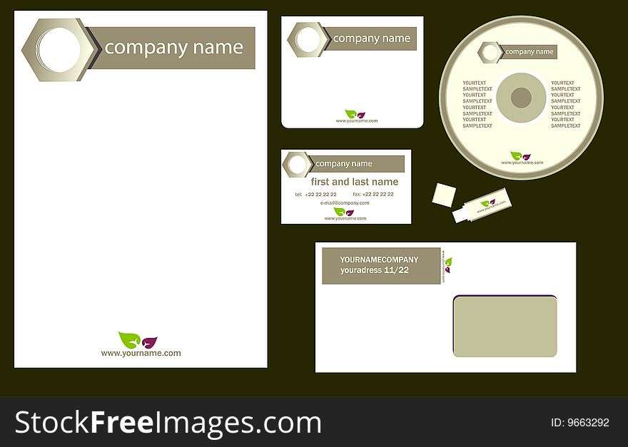 Vector Illustration: corporate identity / bisiness