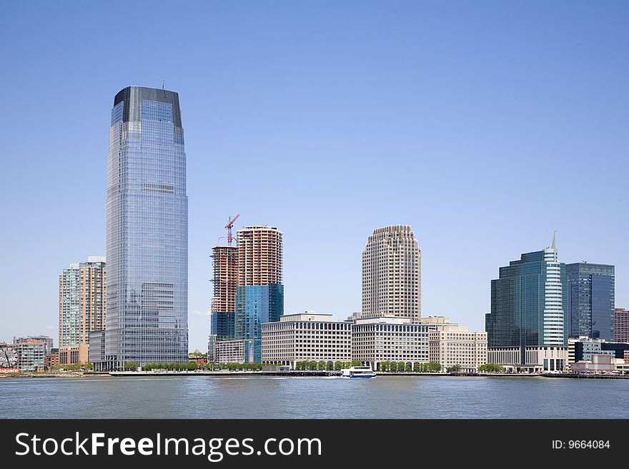 Manhattan skyline on a Clear Blue day