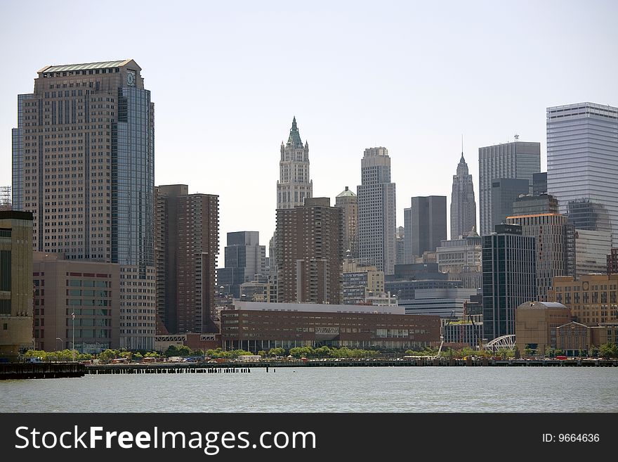 Skyscrapers of manhattan