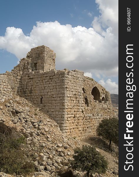 Nimrod Fortress was built in 1228 by the Ayyubi governor Al-Aziz 'Othman as a preemptory strategic move. Frederick II's army was headed from Acre to Damascus and Al-Aziz 'Othman saw the fortress as a way of blocking the road to Frederick's troops