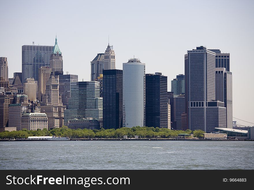 Skyscrapers of manhattan, new york, usa