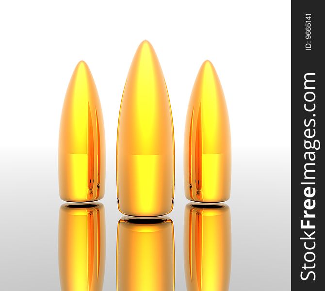 Bright golden bullets in 3D