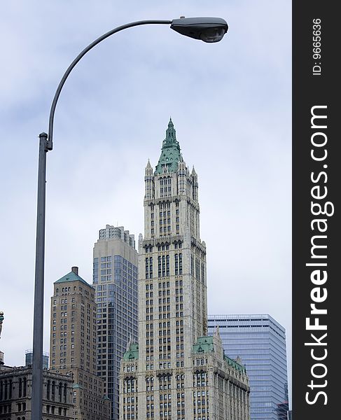 Buildings Downtown in Manhattan