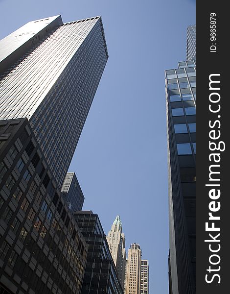 Skyscrapers of manhattan, new york, usa