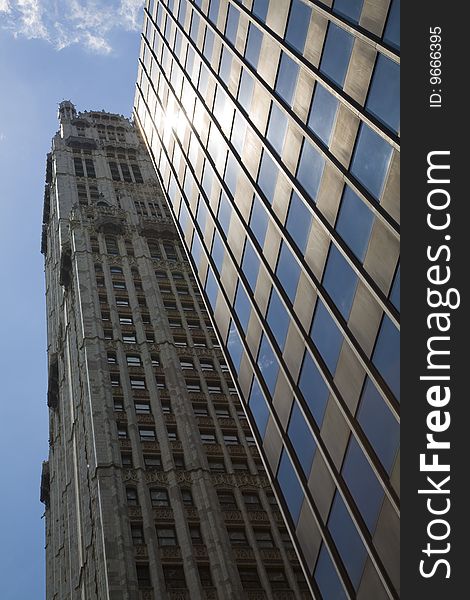 Skyscrapers of manhattan, new york, usa