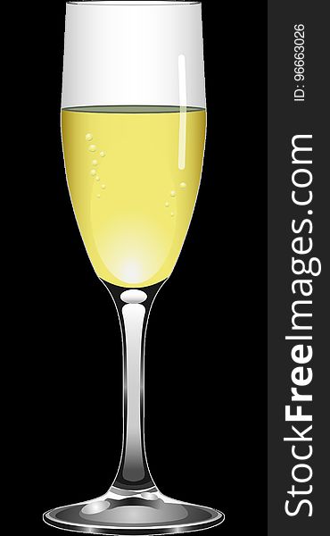 Champagne Stemware, Beer Glass, Wine Glass, Yellow