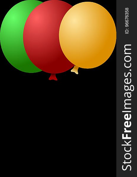 Red, Yellow, Orange, Balloon