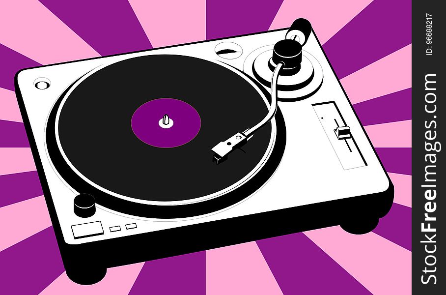 Pink, Purple, Record Player, Magenta