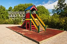 Slide On Child Playground Stock Images
