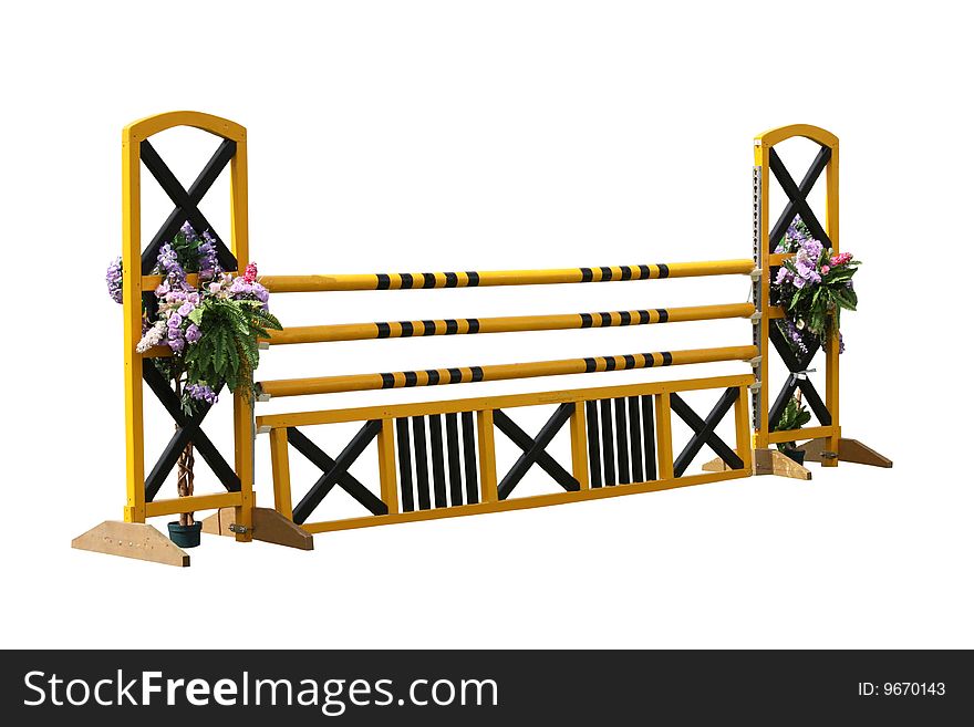 A Horse Show Jumping Obstacle Fence. A Horse Show Jumping Obstacle Fence.