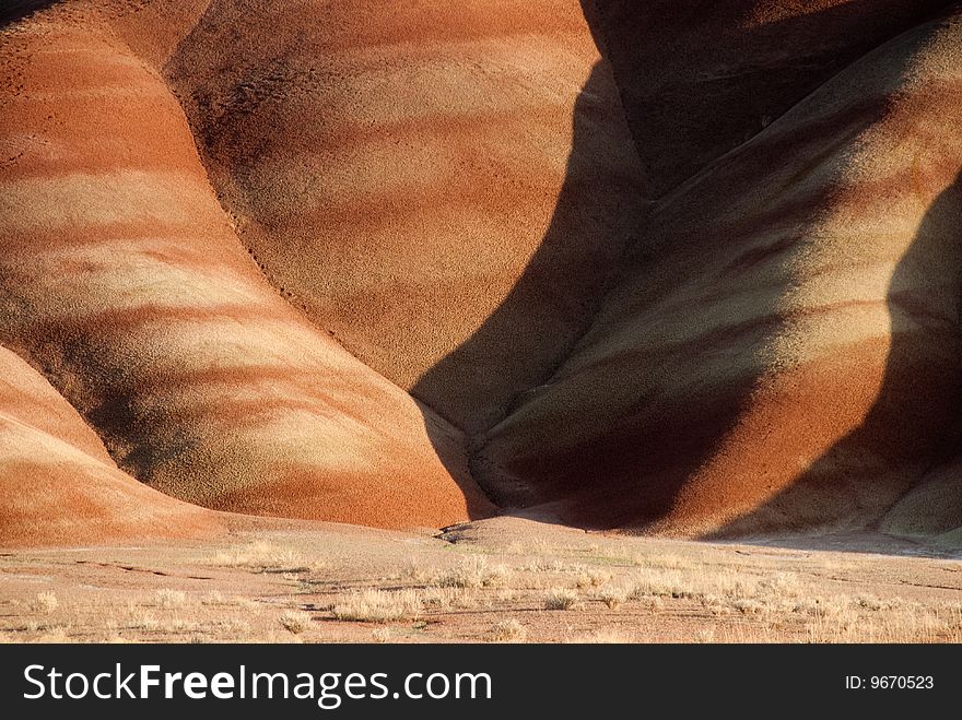 The soft painted hills of Oregon's John Day fossil beds.