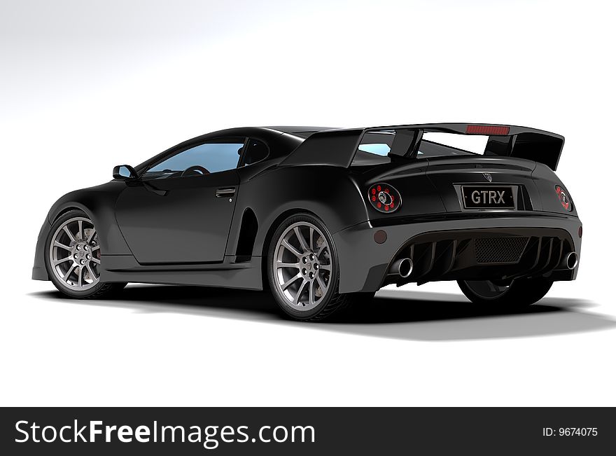 Black sports car 4
