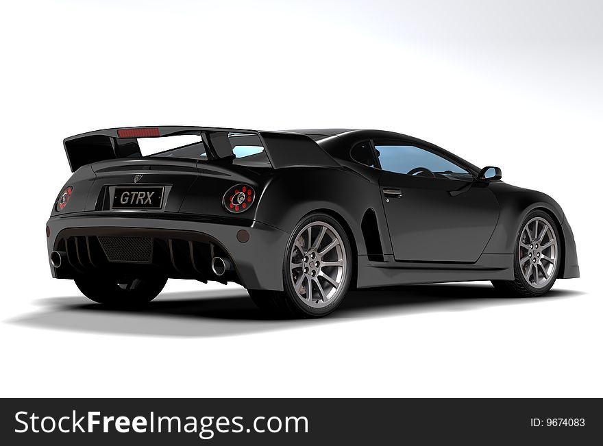 Black sports car 5