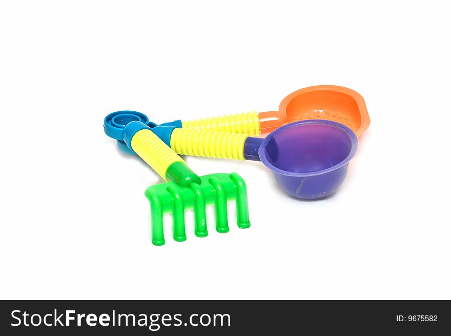 Photo of colorful sandbox toys