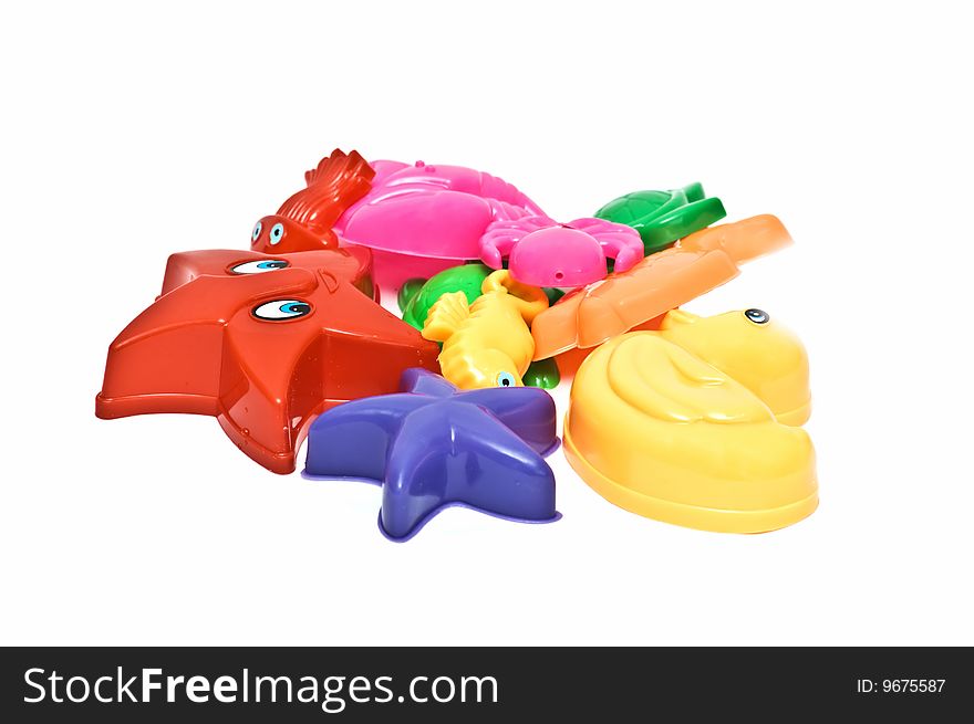 Photo of colorful sandbox toys
