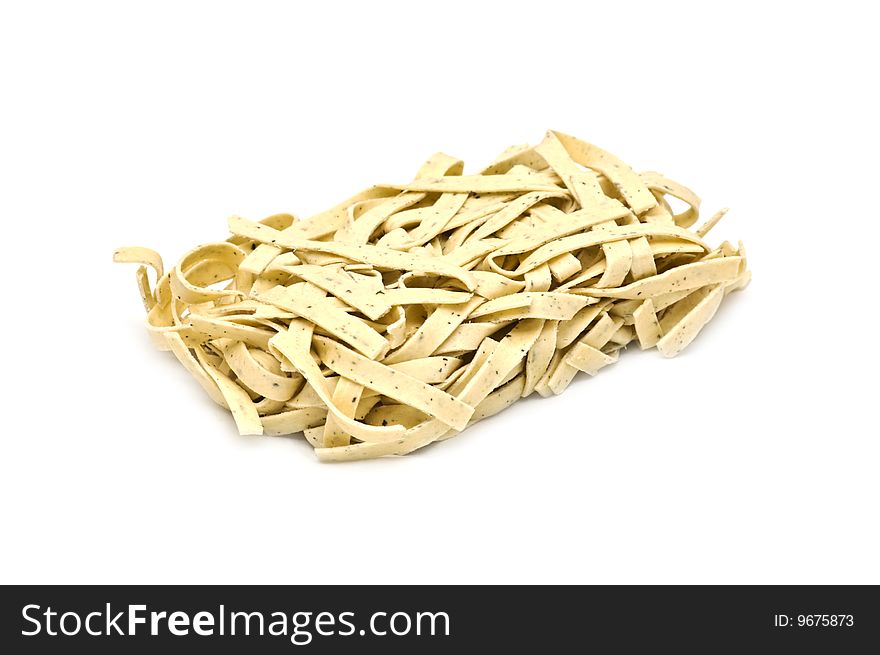 Photo of fresh uncooked pasta - papardello. Photo of fresh uncooked pasta - papardello