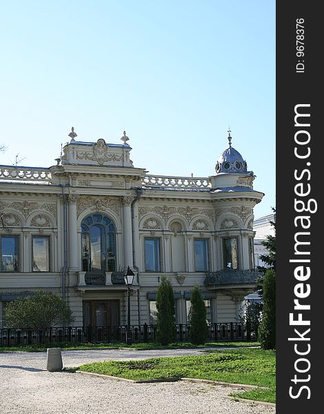 the photo of national library in a city kazan is made in the spring in may, 2009. the photo of national library in a city kazan is made in the spring in may, 2009