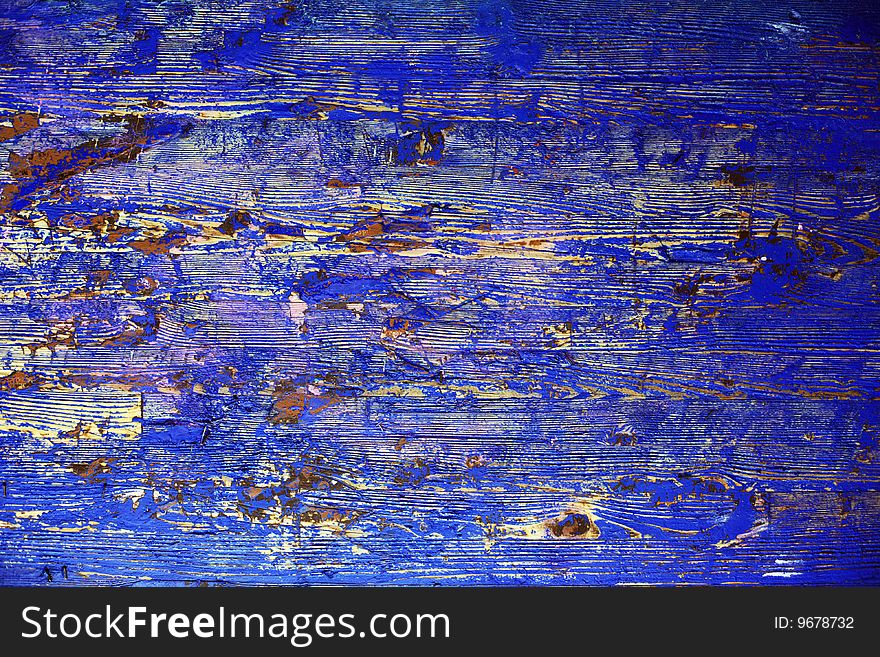 Blue Wooden Grunge Background