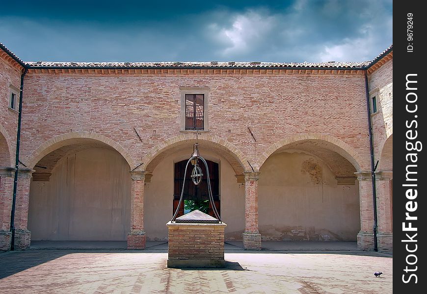 A meditative place in Tuscany. A meditative place in Tuscany