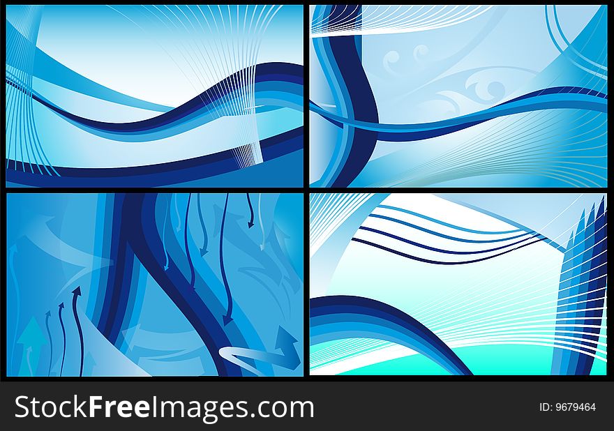 Abstract background in sine-blue tones. Abstract background in sine-blue tones