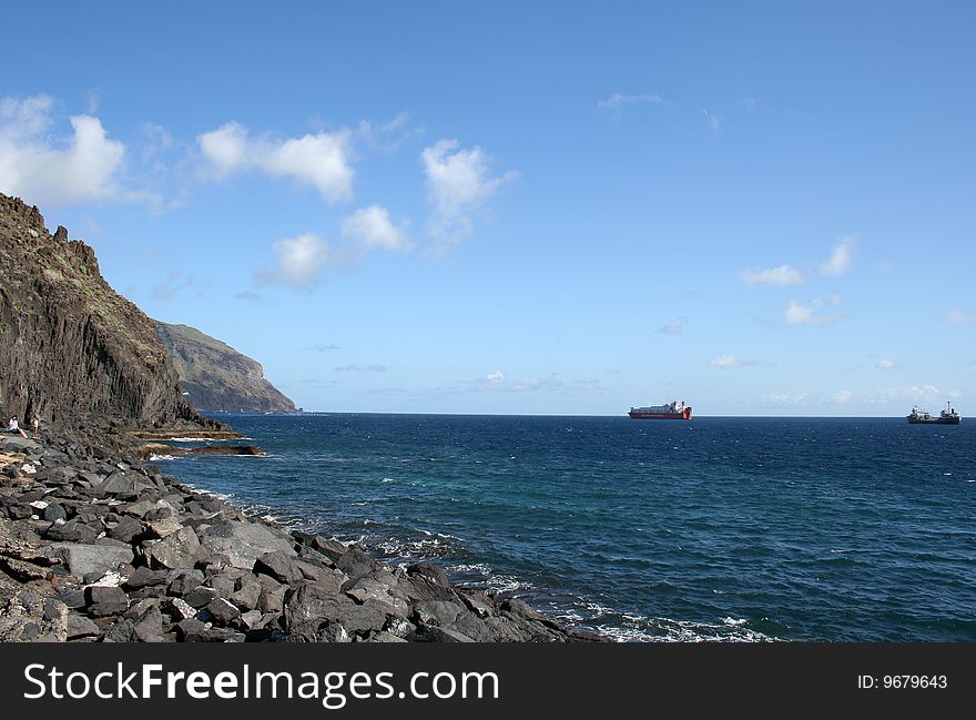 Teresitas beach of Tenerife island, Canarias