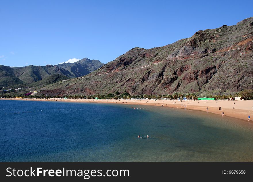 Teresitas beach of Tenerife island, Canarias