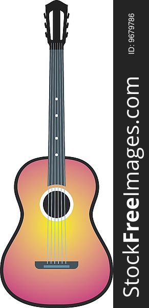 Acoustic guitar (Vector)