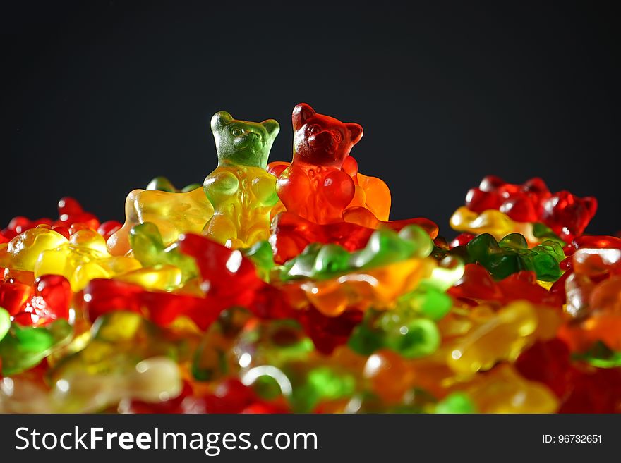 Gummy Bear, Macro Photography, Gummi Candy, Confectionery