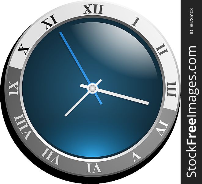 Blue, Clock, Product Design, Product