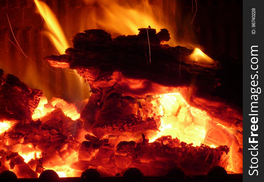 Fire, Heat, Flame, Geological Phenomenon