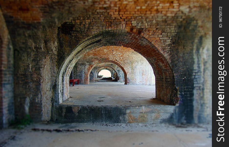 Brown Concrete Brick Wall